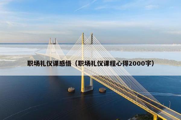 职场礼仪课感悟（职场礼仪课程心得2000字）