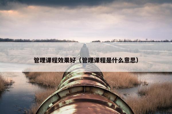 管理课程效果好（管理课程是什么意思）