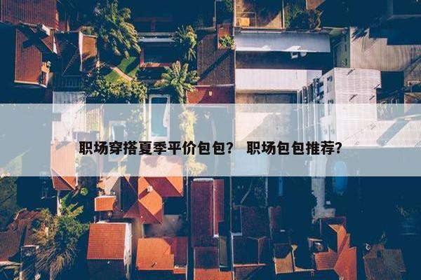 职场穿搭夏季平价包包？ 职场包包推荐？