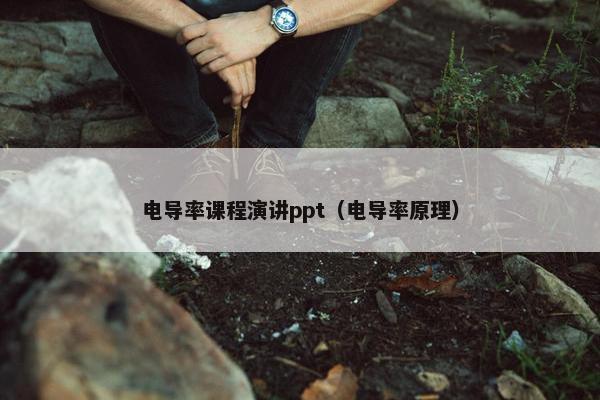 电导率课程演讲ppt（电导率原理）