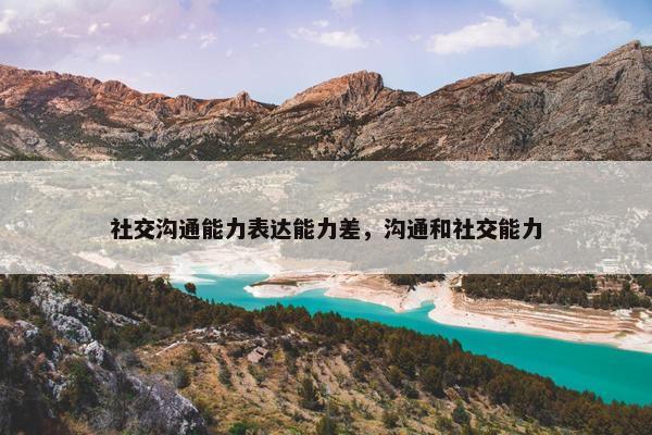 社交沟通能力表达能力差，沟通和社交能力