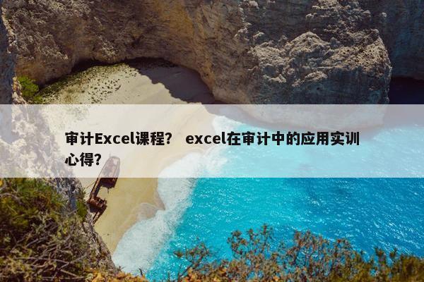 审计Excel课程？ excel在审计中的应用实训心得？